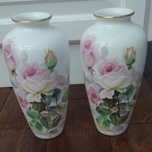 Noritake Bone China Nippon Toki Kaisha vases (pair)
